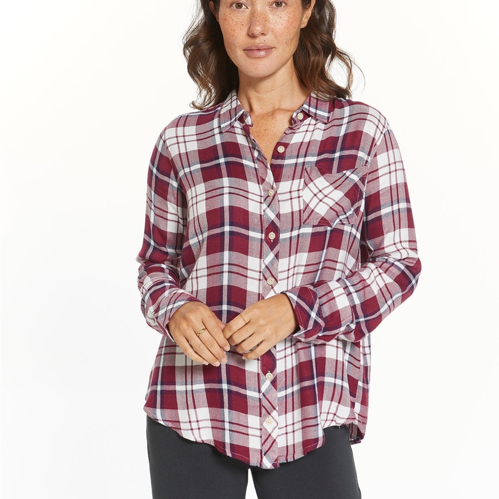 Thread &‎ Supply Rutgers Plaid Flannel Womens S Boho Cottagecore Cabincore